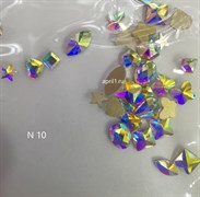 Фигурные стразы № 10. микс 2 .голография 2760