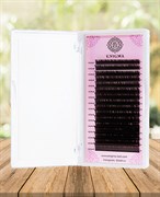 Ресницы цвет «Мокка» ENIGMA изгиб D микс 16 линий 0.07-0.10 8-12 8-14  7-13 3346