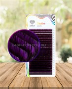 Ресницы двухтоновые фиолетовые Lovely 20 линий MIX C 7-13 3374