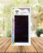 Ресницы Lovely темный шоколад отдельные длины D 7-15 3428