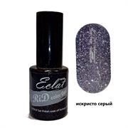 Светоотражающий гель лак RiD eclat. Искристо серый 4057